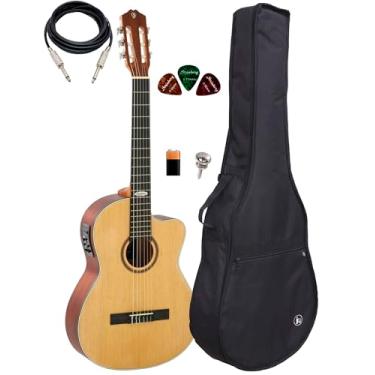 Imagem de Violão Strinberg Sc200c Ns Natural Fosco Kit Capa Reforçada