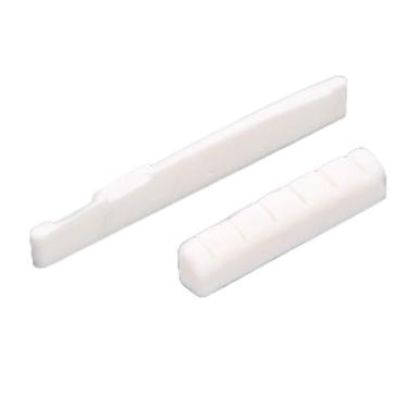 Imagem de SUNGOOYUE Guitar Nut Seldle Seld Guitar Nut e Seldge Bone and Saddle Set para Guitarra de 6 Cordas Com Material de ósseo de Vaca Pura Ressonância Aprimorada