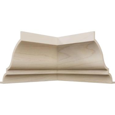Imagem de 2 13/40.6 cm P x 3 1/5.1 cm A WM48 Americraft Solid Hardwood Stain Grade MiterLink Crown Molding Inside Corner, Maple (Matches Moulding MLDW01X04WM48MA)