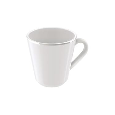 Imagem de Xícara Café Tramontina Joana em Porcelana Com Fio Prateado 70 ml Tramontina