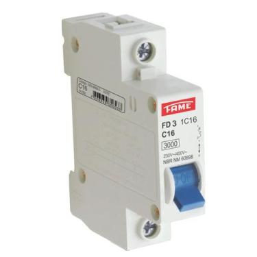 Imagem de Disjuntor Unipolar DIN FD 1P Curva C 16A 5197 - Fame