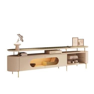 Imagem de Rack Bancada Aria LED para TV até 85 Polegadas Pés em Aço - HB Móveis,