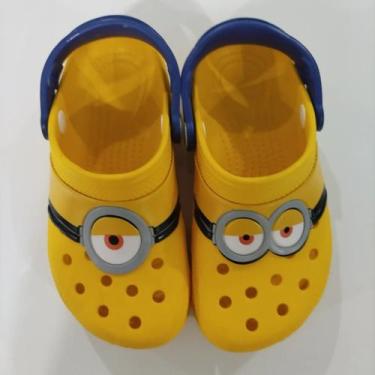 Imagem de Sandálias Minions Croc para Crianças - Antiderrapantes e Respiráveis, 