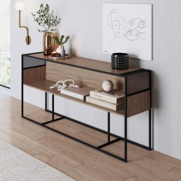 Imagem de Balcão Aparador Metalic 160cm Estilo Industrial Móvel na Caixa, Hanove