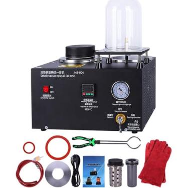 Imagem de Máquina de fusão a vácuo de capacidade extra grande – display digital com medidor ajustável, caixa à prova d'água e dissipação de calor eficiente para fundição de joias de ouro/prata em alto volu