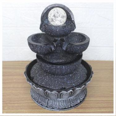 Imagem de Fonte De Água Decorativa Cascata 4 Quedas Luz De Led Bivolt - Gici Dec