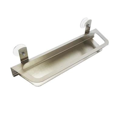 Imagem de Suporte Porta Shampoo Com Ventosas Em Aço Inox Escovado - Decorplace
