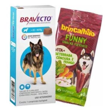 Imagem de Bravecto 20 A 40 Kg Antipulga E Carrapato 1000 Mg Para Cães