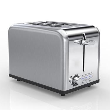 Imagem de Torradeira de aço inoxidável multifuncional, máquina de sanduíche leve para alimentos, torradeira doméstica de 2 peças, 220v