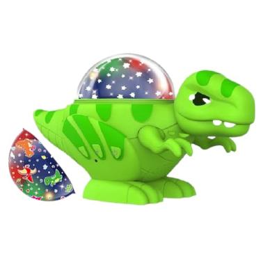 Imagem de Projetor Estrela Dinossauro - Projeção Rotativa 360 Graus | Lâmpada Com Projeção De Animais Para Decoração De Quarto De Crianças Meninos Meninas E Amigos
