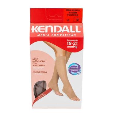 Imagem de Meia Panturrilha (3/4) Kendall Feminina Média Compressão (18-21mmHg) P