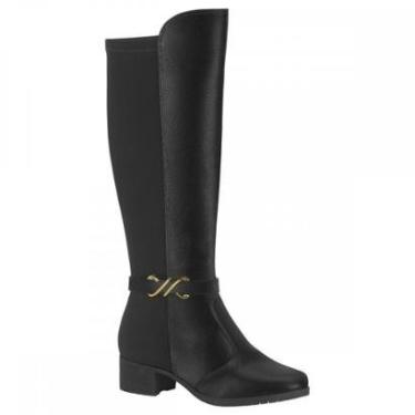 Imagem de Bota Moleca 5346.105 Salto Grosso Cano Longo Feminino-Feminino