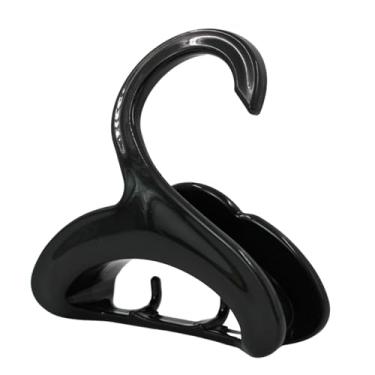 Imagem de Cabide Multiuso Organizador para Bolsa, Boné, Cinto e Acessórios – Plástico Resistente com Ganchos (Preto)