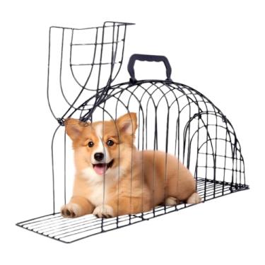 Imagem de Gaiola para Gatinhos - Jaula Antimordida Para Banho | Ferramenta Multifuncional Para Animais De Estimação Com Estrutura Robusta Para Viagem De Carro, Toalete E Banho