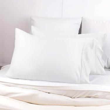 Imagem de Superior Fronhas de madeira de faia 100% modal macias e sedosas de 300 fios - Naturalmente refrescante, respirável e durável, trama de cetim, para quartos e quartos de crianças, pacote com 2 - tamanho