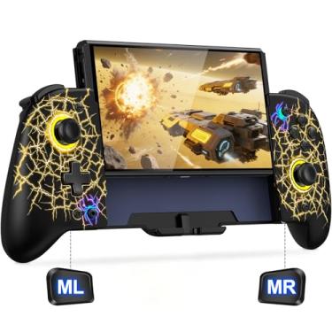 Imagem de NealGamefy Switch Controllers,Wireless Switch Pro Controller for Nintendo Switch/OLED Controller,Upgrade Full-Size Ergonomic One Piece Handheld Controller with Programmable,TURBO,Vibration