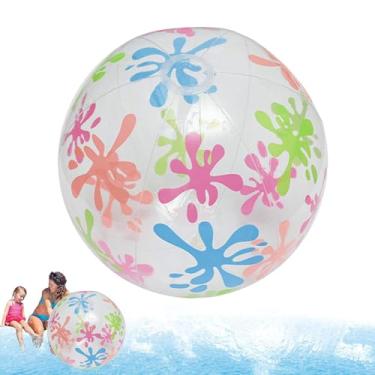 Imagem de Bolas de Praia Para Piscina,Bola de Praia Soprável Para Crianças e Adultos - Brinquedos Portáteis Jogos Ao Ar Livre Para Jardim Parques Hotéis Férias