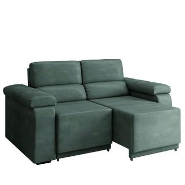 Imagem de Sofá Desmontável Retrátil 2 Lugares 1,50m Fox Suede Cinza Selmer - EXA