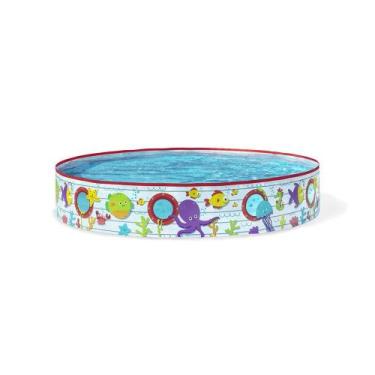 Imagem de Piscina 435 Litros Semirrigida Fundo do Mar Colors 1,52x25Cm - Etilux
