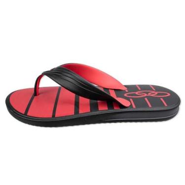 Imagem de Chinelo Olympikus Hydra Com Palmilha Listrada - 149 N, 41/2, Preto, Ve