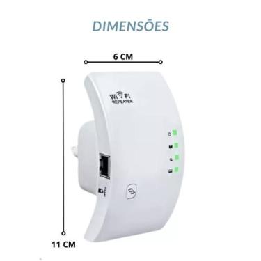 Imagem de Repetidor Amplificador De Sinal Wifi 600Mbps Botao Wps - Monac