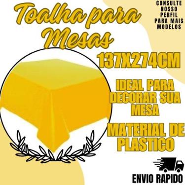Imagem de Toalha Mesas Festa Decoraçao Aniversario Eventos Amarelo - CRGFESTAS