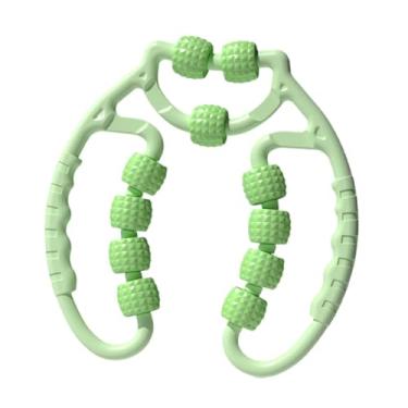 Imagem de Dynwave Rolo de massagem circular para pernas, 11 rodas, exercício, treino de fitness, rolo de massagem muscular para pernas, para braços, esportes internos, Verde
