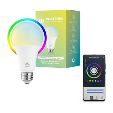 Imagem de Smart Lâmpada Wifi Casa Inteligente Positivo Iluminação Branca RGB 9W 