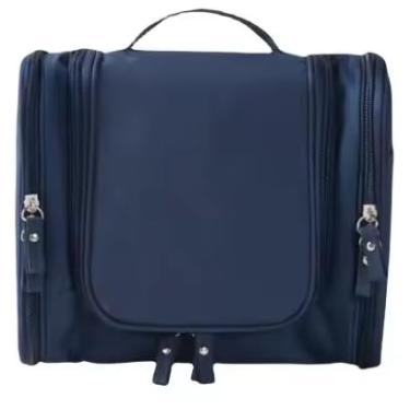 Imagem de Necessaire de Viagem Masculina Feminina Divisórias Organizadoras Academia (Azul escuro)