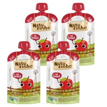 Imagem de Kit Papinha Organica Natuzinho Maça Bebe 4 unidades