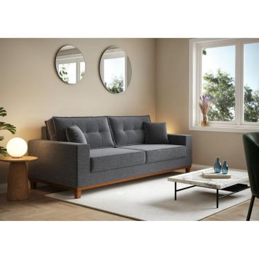 Imagem de Sofá Vitória 2,10m com 3 Lugares em Linho