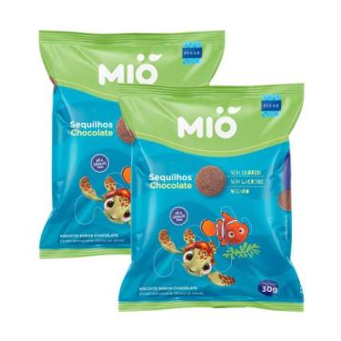 Imagem de Kit 2 Biscoito Sequilhos Mió Disney Pixar Sabor Chocolate 30g