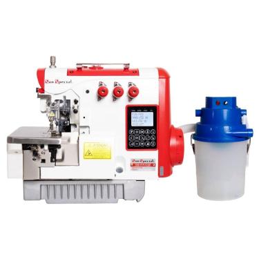 Imagem de Máquina Costura Industrial Overlock Eletrônica SS93DS-UT-CQ PR-SU 220V - Sun Special