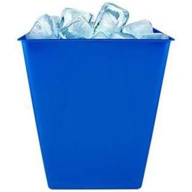 Imagem de Kit 2 Balde Gelo Azul 2,6L Plástico Premium