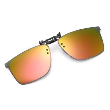 Imagem de Óculos de visão noturna polarizados com clipe e proteção UV para ciclismo, direção e equitação, óculos de sol para homens e mulheres, 7,13,9 * 4,4 cm