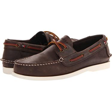 Imagem de Tommy Hilfiger Sapato náutico masculino Bowman, Grãos de café, 13