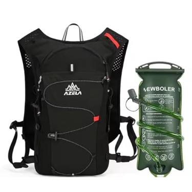 Imagem de Mochila de Hidratação, Colete Respirável com Refletivos, Bolsa de 2L, para Corrida, Trilha, Maratona e Ciclismo (Preto)