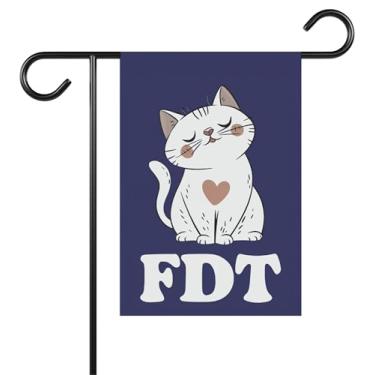 Imagem de Bandeira de jardim Ftd - Bandeira de quintal para democratas ativistas sociais - Subtle Anti Trum*P - Presente de inauguração de casa ou feriado - Boas ideias decoração ao ar livre e terraços de