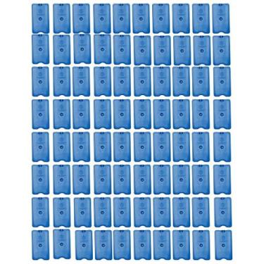 Imagem de kit 80 Placa Gelo Artificial Reutilizável Rígido 500ml Bolsa Térmica C