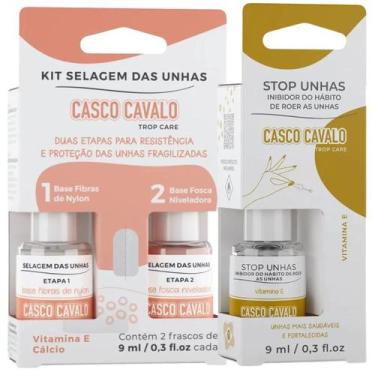Imagem de Kit 1 Kit Selagem Das Unhas 9ml + 1 Stop Unhas 9ml Casco Cavalo - Anit