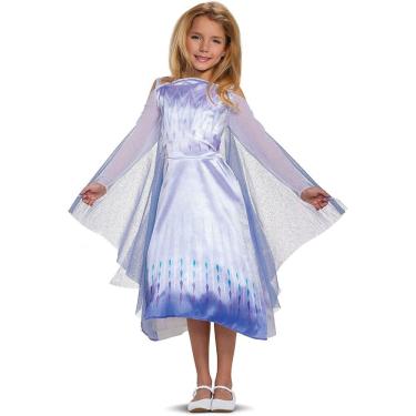 Imagem de Disney Frozen 2 Elsa Snow Queen Girls tamanho M 7/8 Vestido Cabo
