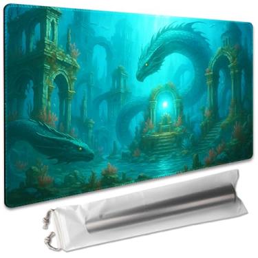 Imagem de Board Game 14x24in MTG Playmat Compatible for OCG CCG RPG TCG Playmats (Guard The Throne)