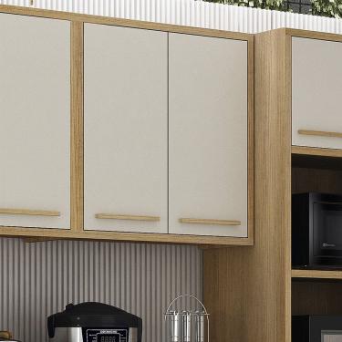 Imagem de Armário Aéreo para Cozinha 3 Portas 120cm Torino Valdemóveis