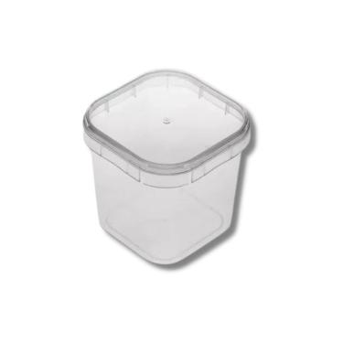 Imagem de Pote Quadrado Freezer e Micro-ondas 250ml com Lacre Prafesta c/10 un