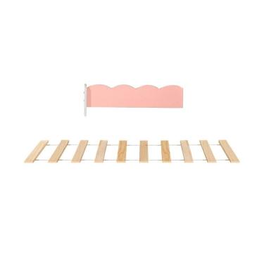 Imagem de Kit Estrado com Grade para Cama Club House Sweet Casatema Branco/Rosa