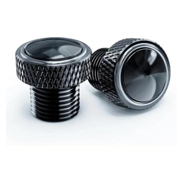 Imagem de BYYINGSUS Espelhos de motocicleta tampas de parafusos de plugue de furo de espelho tampa de chave de seta compatível com Z900 Z750 Z650 Z800 Z1000 SX Z400 (Mhp cinza)