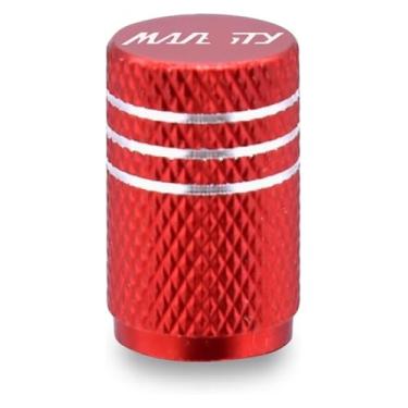 Imagem de Tampas de válvula de pneu de roda Capas de haste de aro de pneu para motocicleta à prova de pó compatível com Y&AMAHA Majesty250 Majesty400 Majesty125 Majesty 250 400 125 (1 peça vermelha)