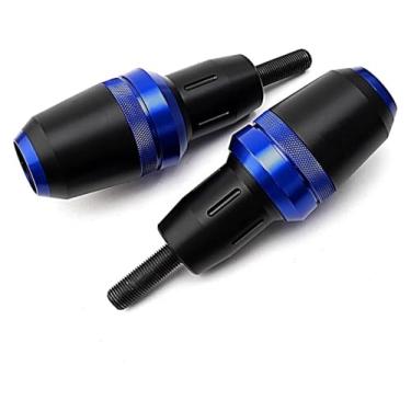 Imagem de BYYINGSUS Compatível com MT07 Tracer 7 700 GT FZ07 Motocicleta Sliders Crash Protector MT-07 Tracer 2014-2021 2022 2023 TRACER7 TRACER700 (azul)