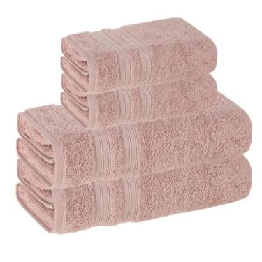 Imagem de Jogo De Toalhas Banhão Karsten Unika Fio Penteado - 4 Peças (Pétala)