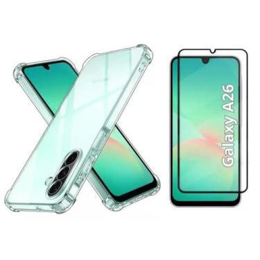 Imagem de Capa Capinha Anti Impacto e Película 9D Para Samsung Galaxy A16 A26 A3